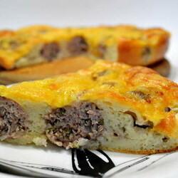 Аппетитный заливной пирог с фрикадельками - Вкусные рецепты - медиаплатформа МирТесен