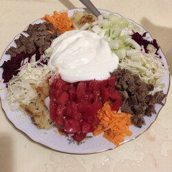 Салат «Татарский» — ела такой на свадьбе, а теперь готовлю своим