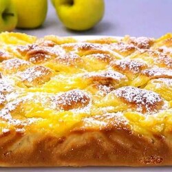 Вкусный яблочный пирог с заварным кремом. Гораздо вкуснее шарлотки! - Вкусные рецепты - медиаплатформа МирТесен