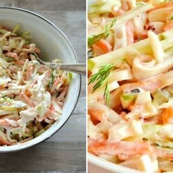 Вкуснейший салат с кальмаром и огурцом - Вкусные рецепты - медиаплатформа МирТесен