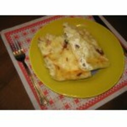 Каннеллони  с   творогом в сливочно-молочном  соусе