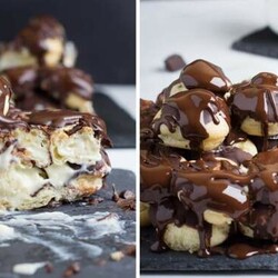 Шикарный торт из профитролей с заварным кремом и шоколадом - Вкусные рецепты - медиаплатформа МирТесен