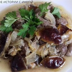Куриная печень со сливами - Четыре вкуса - медиаплатформа МирТесен
