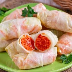 Маринованные голубцы с морковью