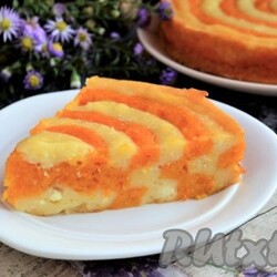 Пирог с тыквой и творогом в духовке - 14 пошаговых фото в рецепте