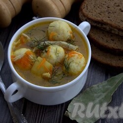 Куриный суп с сырными шариками и картофелем - 13 пошаговых фото в рецепте