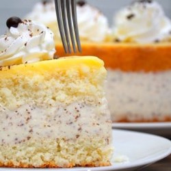 Легкий нежный тортик