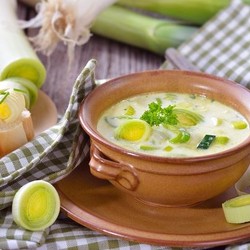 Блюда с луком-пореем