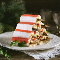 Рецепт крабовых палочек с разными начинками