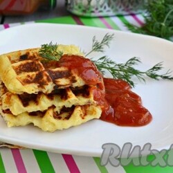 Картофельные вафли в вафельнице
