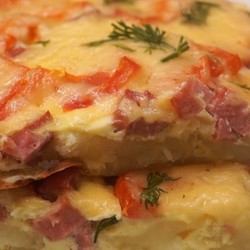 Картофельная пицца на сковороде