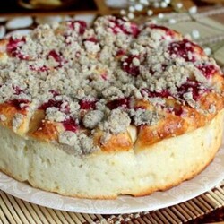Простой творожный пирог с яблоками со штрейзелем - Вкусные рецепты - медиаплатформа МирТесен
