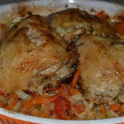 Сочная курочка на овощной подушке к семейному ужину - Вкусные рецепты - медиаплатформа МирТесен