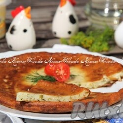 +Ленивое хачапури с творогом на кефире на сковороде - 12 пошаговых фото в рецепте