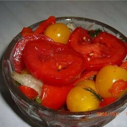 Вкусный рецепт самого быстрого приготовления маринованных помидоров - Скатерть-Самобранка - медиаплатформа МирТесен