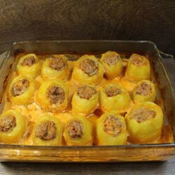 Готовить очень просто. Порадуйте всех оригинальной фаршированной картошкой - Скатерть-Самобранка - медиаплатформа МирТесен