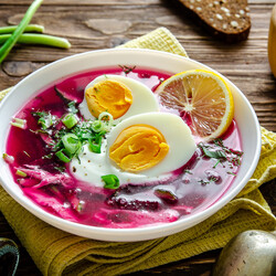Холодный свекольник ( рецепт с курицей и бульоном) • Жизнь - вкусная! Кулинарный сайт Галины Артеменко