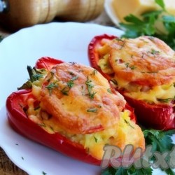 Рецепт фаршированного перца, запеченного в духовке - 12 пошаговых фото в рецепте
