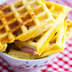 Бельгийские вафли с ветчиной и сыром - Блог Одной Мамы