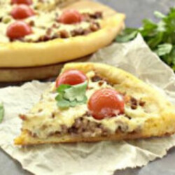 Домашняя пицца с фаршем в духовке