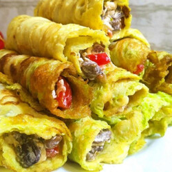Рулетики из пекинской капусты с начинкой