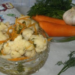 Цветная капуста в остром маринаде