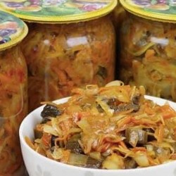 Капустная солянка с опятами