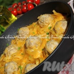 Макаронные гнёзда с фаршем на сковороде - 12 пошаговых фото в рецепте