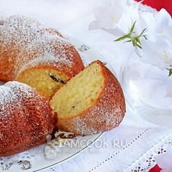 Кекс с творогом и сметаной — рецепт с фото