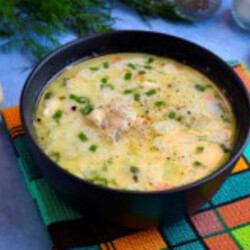 Сырный суп с курицей в мультиварке