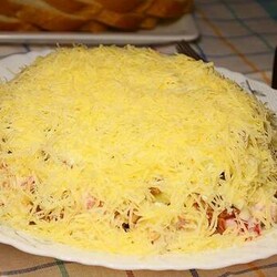 Пышный ОХОТНИЧИЙ салат