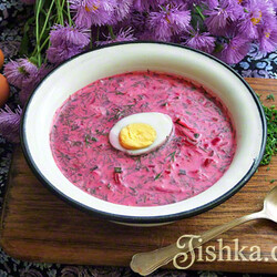 Простой холодный свекольник