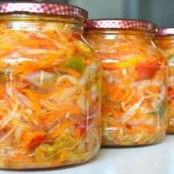 Простой рецепт вкусного салата на зиму без варки и стерилизации - Вкусные рецепты - медиаплатформа МирТесен