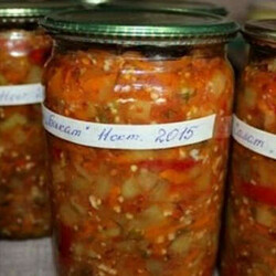 Рецепт острого салата на зиму из баклажанов и сладкого перчика в томатном маринаде - Вкусные рецепты - медиаплатформа МирТесен