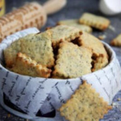 Творожное печенье с маком