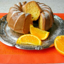 Апельсиновый кекс на кефире