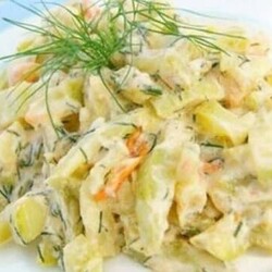 Летняя вкусная закуска из кабачков