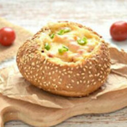 Пицца в булочке в духовке