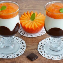 Шоколадно-сливочный десерт