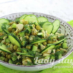 Салат нежность с курицей и свежими огурцами - Вкусные рецепты - медиаплатформа МирТесен