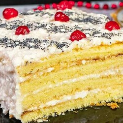 Домашний торт «Три стакана», который не нуждается в пропитке. Я влюбляюсь в него все больше и больше - Вкусные рецепты - медиаплатформа МирТесен