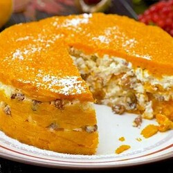 Отменная творожно-тыквенная запеканка
