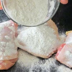 Курица в крахмале