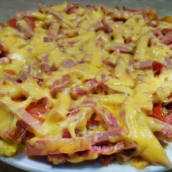 Картофельная пицца на сковороде за 10 минут