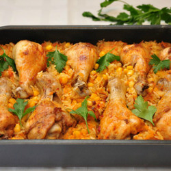 «Ленивые» куриные ножки из духовки