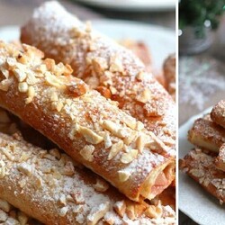 Трубочки из тостового хлеба