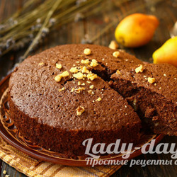 Пышный шоколадный кекс на минералке — с воздушного и пористого теста