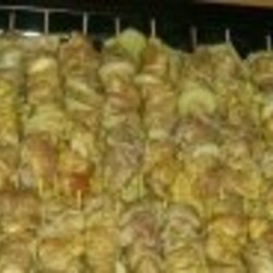 Куриный шашлык с картошкой в духовке - рецепт с фото на Повар.ру