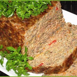 Печеночный пирог с овощами