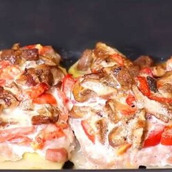 Такое мясо можно подать на Новый год. Готовлю сразу мясо и гарнир - Скатерть-Самобранка - медиаплатформа МирТесен